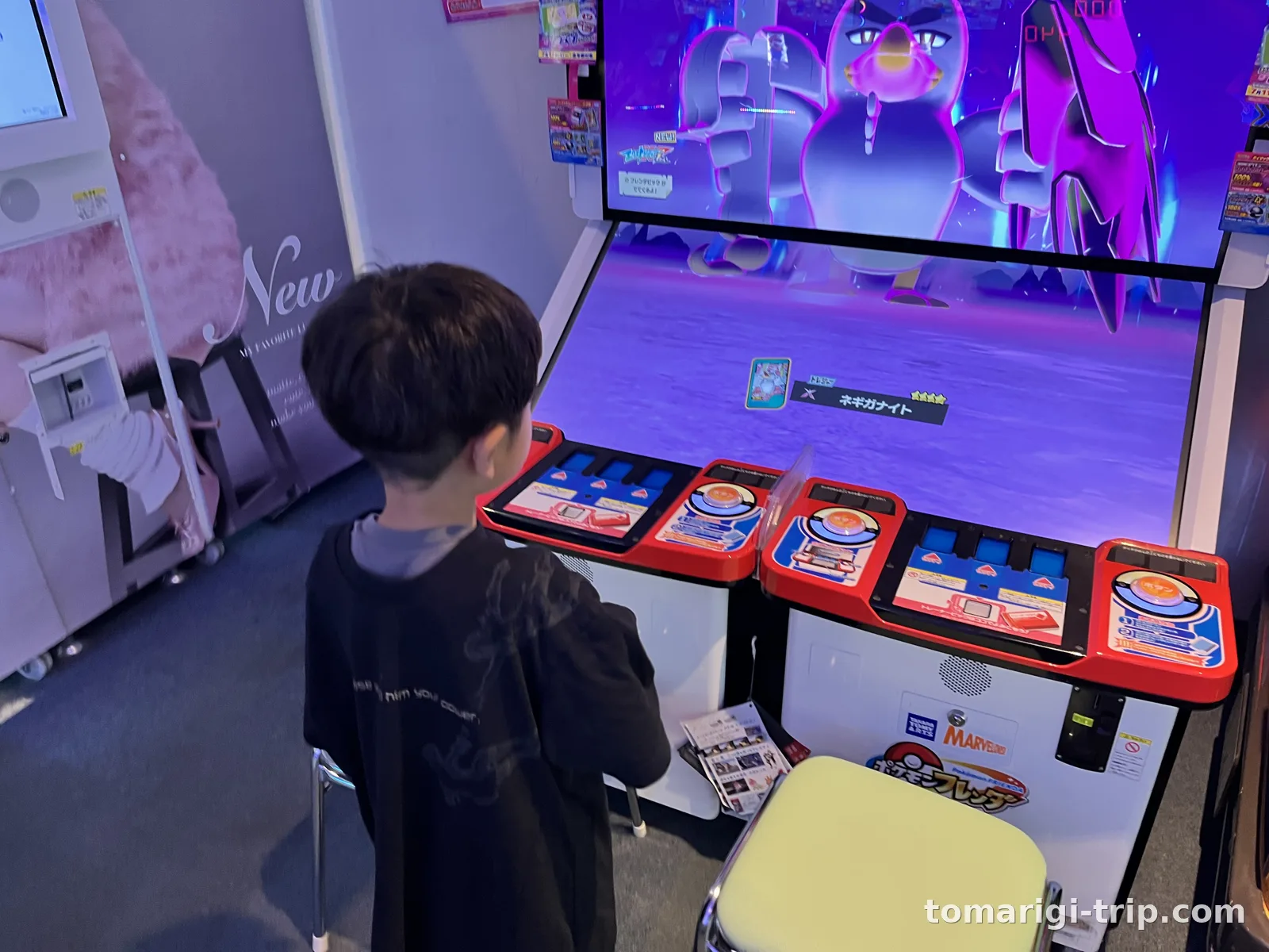 ポケモンフレンダに夢中。クレーンゲームなど定番も一通り揃っています