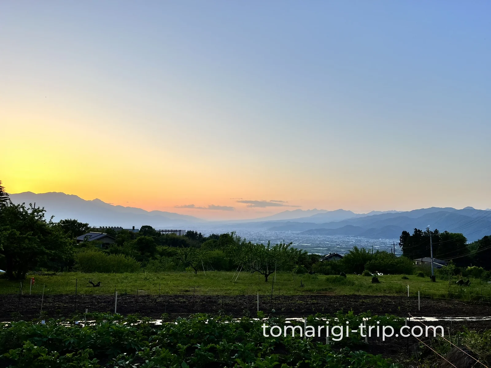 2日目の夕暮れもきれいでした