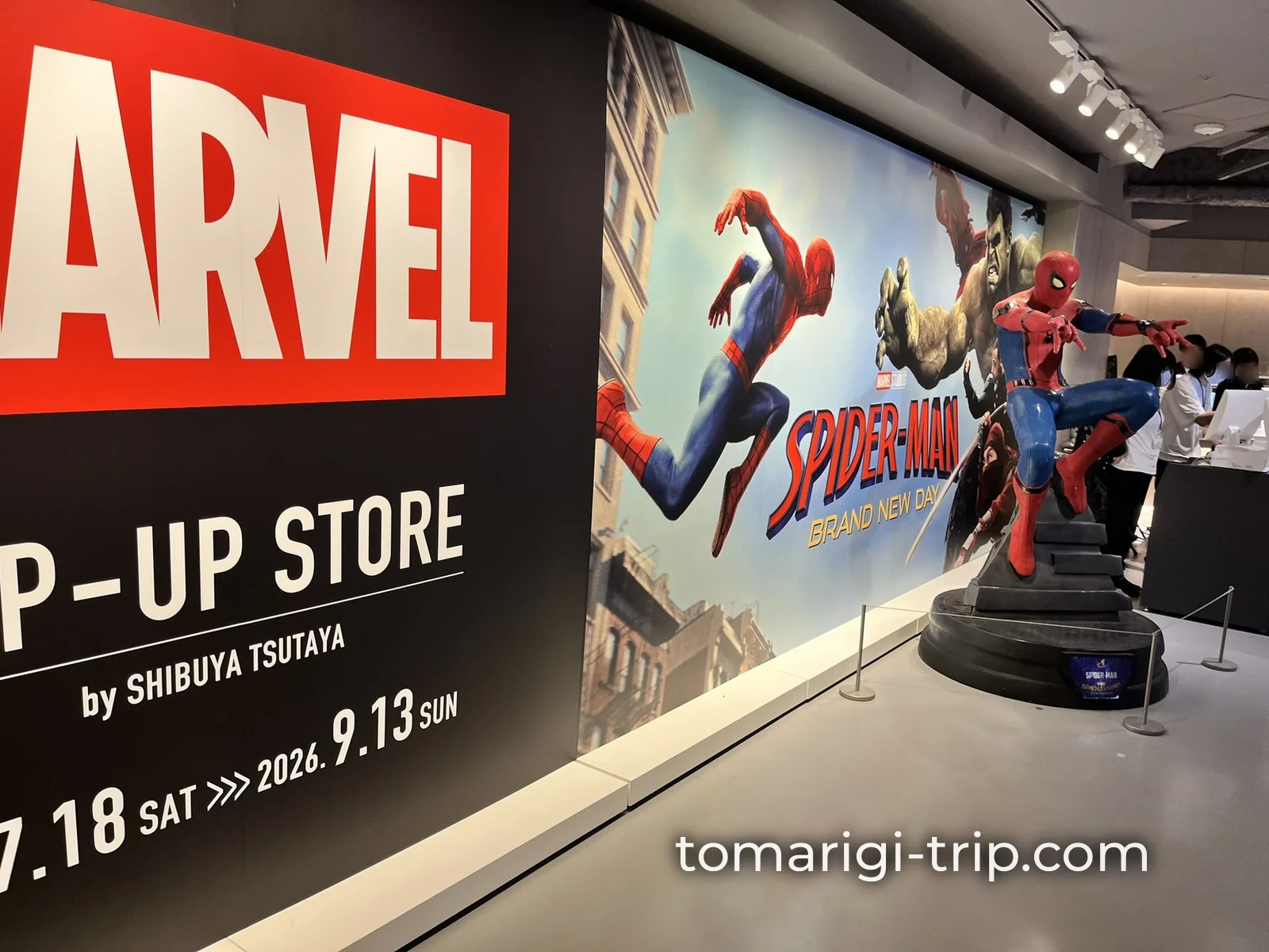 同じ建物の地下1階で開催されていたMARVEL POP-UP STORE